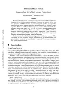 Repetition Makes Perfect: Recurrent Sum-GNNs Match Message Passing Limit