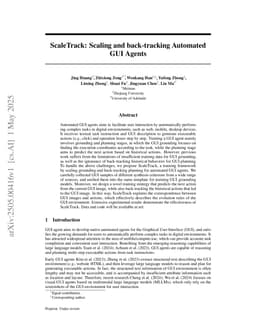 ScaleTrack: Scaling and back-tracking Automated GUI Agents