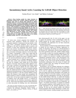 Inconsistency-based Active Learning for LiDAR Object Detection