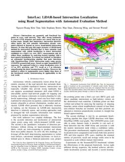 InterLoc: LiDAR-based Intersection Localization using Road Segmentation with Automated Evaluation Method