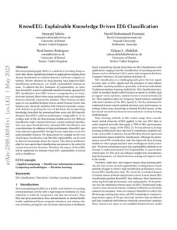 KnowEEG: Explainable Knowledge Driven EEG Classification