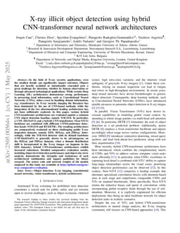 X-ray illicit object detection using hybrid CNN-transformer neural network architectures