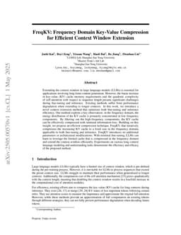 FreqKV: Frequency Domain Key-Value Compression for Efficient Context Window Extension