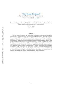 The Coral Protocol: Open Infrastructure Connecting The Internet of Agents