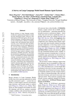 A Survey on Large Language Model based Human-Agent Systems