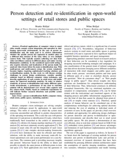 Person detection and re-identification in open-world settings of retail stores and public spaces