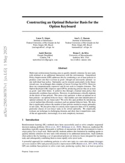 Constructing an Optimal Behavior Basis for the Option Keyboard