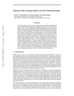 ICQuant: Index Coding enables Low-bit LLM Quantization