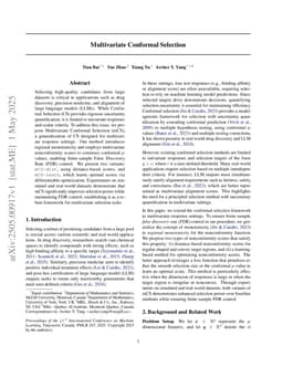 Multivariate Conformal Selection