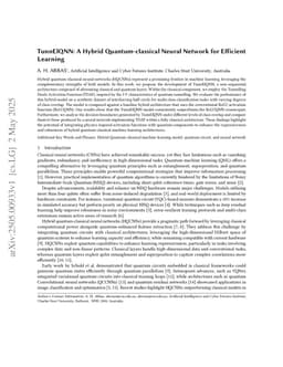 TunnElQNN: A Hybrid Quantum-classical Neural Network for Efficient Learning