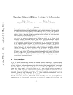 Gaussian Differential Private Bootstrap by Subsampling