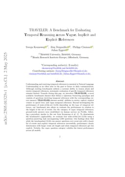 TRAVELER: A Benchmark for Evaluating Temporal Reasoning across Vague, Implicit and Explicit References