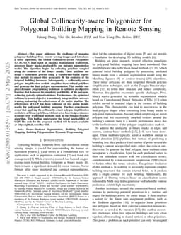 Global Collinearity-aware Polygonizer for Polygonal Building Mapping in Remote Sensing