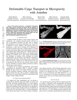 Deformable Cargo Transport in Microgravity with Astrobee