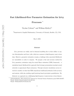 Fast Likelihood-Free Parameter Estimation for Lévy Processes