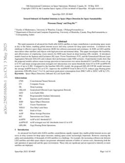 Toward Onboard AI-Enabled Solutions to Space Object Detection for Space Sustainability