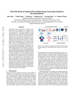RAGAR: Retrieval Augment Personalized Image Generation Guided by Recommendation