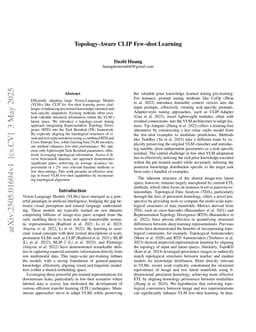 Topology-Aware CLIP Few-Shot Learning