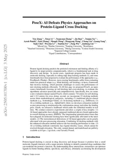 PoseX: AI Defeats Physics Approaches on Protein-Ligand Cross Docking
