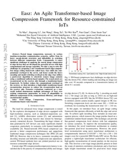 Easz: An Agile Transformer-based Image Compression Framework for Resource-constrained IoTs