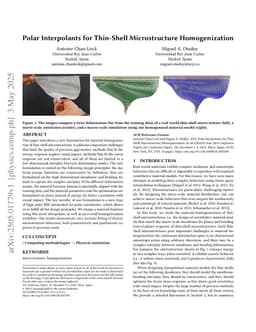 Polar Interpolants for Thin-Shell Microstructure Homogenization