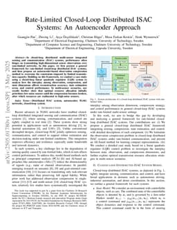 Rate-Limited Closed-Loop Distributed ISAC Systems: An Autoencoder Approach