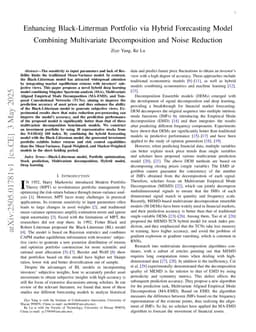 Enhancing Black-Litterman Portfolio via Hybrid Forecasting Model Combining Multivariate Decomposition and Noise Reduction