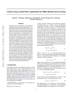 Analytic Energy-Guided Policy Optimization for Offline Reinforcement Learning