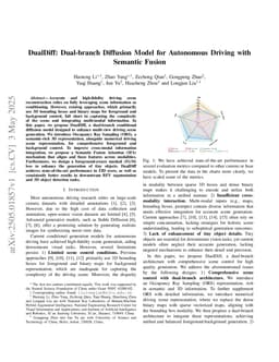DualDiff: Dual-branch Diffusion Model for Autonomous Driving with Semantic Fusion