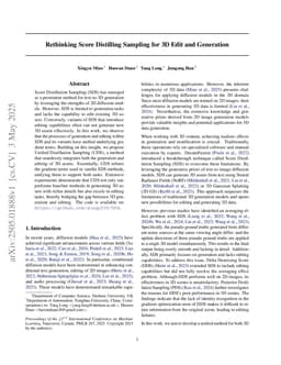 Rethinking Score Distilling Sampling for 3D Editing and Generation