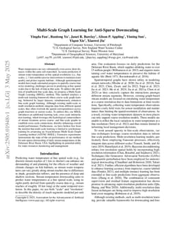 Multi-Scale Graph Learning for Anti-Sparse Downscaling
