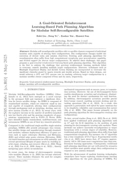 A Goal-Oriented Reinforcement Learning-Based Path Planning Algorithm for Modular Self-Reconfigurable Satellites