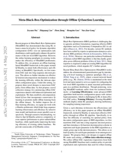 Meta-Black-Box-Optimization through Offline Q-function Learning