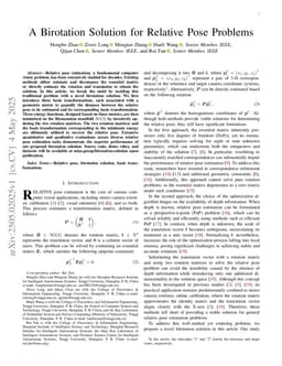 A Birotation Solution for Relative Pose Problems