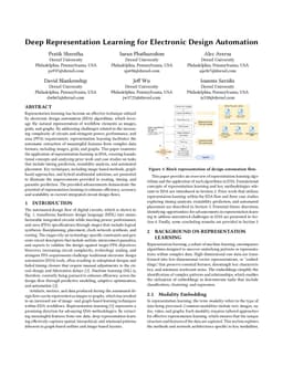 Deep Representation Learning for Electronic Design Automation