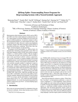 QiMeng-Xpiler: Transcompiling Tensor Programs for Deep Learning Systems with a Neural-Symbolic Approach