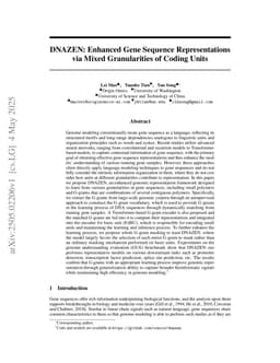 DNAZEN: Enhanced Gene Sequence Representations via Mixed Granularities of Coding Units