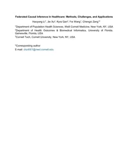 Federated Causal Inference in Healthcare: Methods, Challenges, and Applications