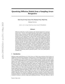 Quantizing Diffusion Models from a Sampling-Aware Perspective