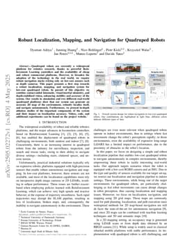 Robust Localization, Mapping, and Navigation for Quadruped Robots