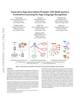 Generative Sign-description Prompts with Multi-positive Contrastive Learning for Sign Language Recognition