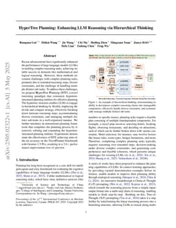 HyperTree Planning: Enhancing LLM Reasoning via Hierarchical Thinking