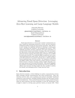 Advancing Email Spam Detection: Leveraging Zero-Shot Learning and Large Language Models