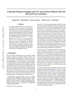 Connecting Thompson Sampling and UCB: Towards More Efficient Trade-offs Between Privacy and Regret