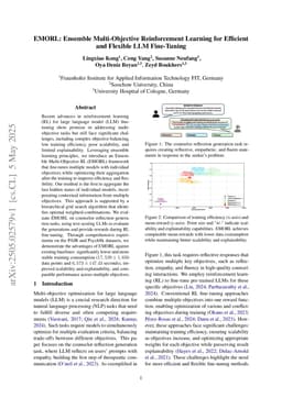 EMORL: Ensemble Multi-Objective Reinforcement Learning for Efficient and Flexible LLM Fine-Tuning