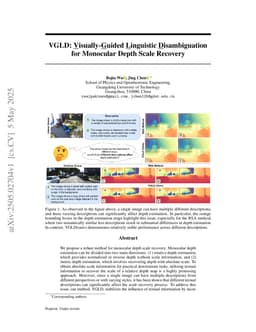 VGLD: Visually-Guided Linguistic Disambiguation for Monocular Depth Scale Recovery