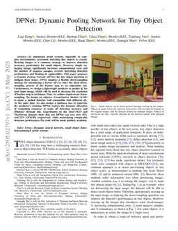 DPNet: Dynamic Pooling Network for Tiny Object Detection