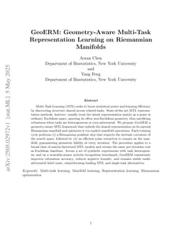 GeoERM: Geometry-Aware Multi-Task Representation Learning on Riemannian Manifolds