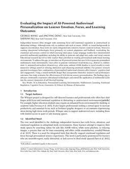 Evaluating the Impact of AI-Powered Audiovisual Personalization on Learner Emotion, Focus, and Learning Outcomes