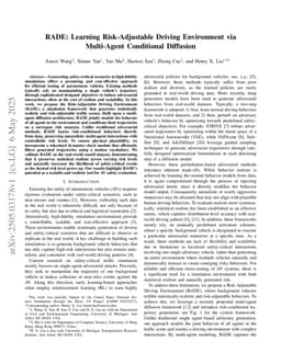 RADE: Learning Risk-Adjustable Driving Environment via Multi-Agent Conditional Diffusion